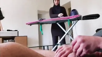OMG  He pulls out his dick into front of this muslim