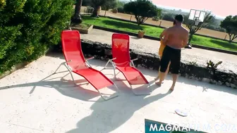 sexy next door takes dick inside the pool