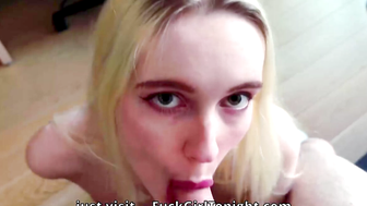 StepDaughter Squirts in her panties Fucked Hard Huge Facial 80