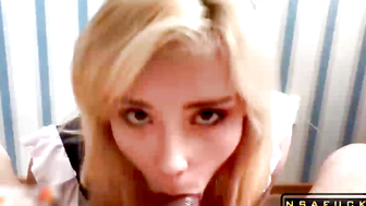 Horny Stepsister Mouth Fucked Hard after College