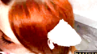 Cute kitty Stepsister sucks deeply and f