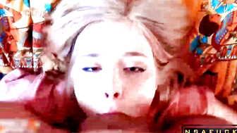StepSister Blowjob Big Cock Bro and Hard