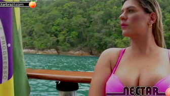 Katharine Madrid and Big Bambu on the beaches of Brazil with lots of Anal sex