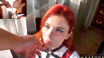 Redheaded Coed Gets A Perfect Score In Oral - POV BJ With Big Dick