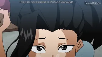 Two barely legal gaging on gang bang (my hero academia animated)