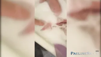 chick Masturbates into Restroom and Fucks Herself with Sex Toy