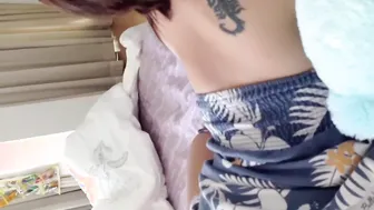 Belly down Anal Struggling as It’s Painful