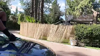 Boned my cheating boyfriends homie on top of his vehicle