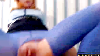 Sexy Girl Arranged Surprise and Sat on