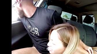 Hot Blonde Picked Up and Gives Road Head Gets Fucked 17