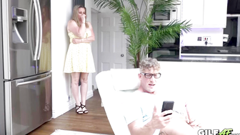 He Got Busted Plump GILF Fucks Big Cock Stud - GILFAF
