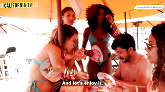 Hot influencer kisses married tourist on beach in Brazil