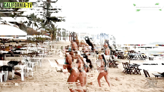 Hot influencer kisses married tourist on beach in Brazil
