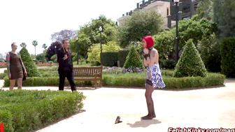 Ginger babe Margout Darko public fucked and humiliated