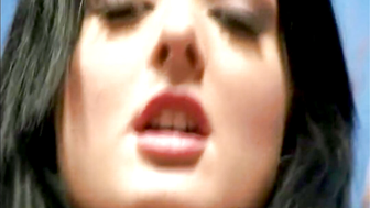 Double Handjob porn video – Melissa Lauren with natural tits and double Handjob