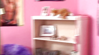 Little April lesbian sucking pussies