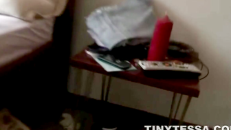 Tiny Tessa big tits and lesbian tease