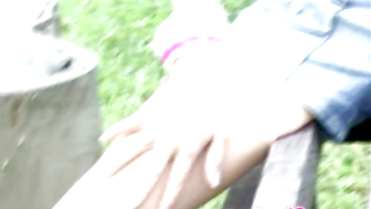 Selina 18 perfect tits and fingering pussy
