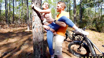 Petite Cyclist Takes Big Dick Tourist on
