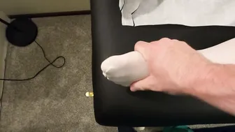 Adorable teens daughter getting a cumshot during her doctor visit