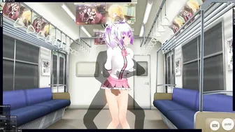 3D CARTOON Subway College Girl let her Booty be Inserted