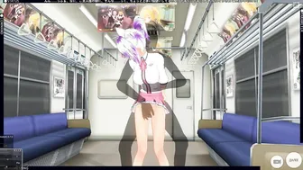 3D CARTOON Subway College Girl let her Booty be Inserted