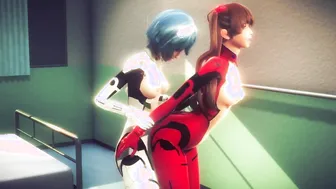 Asuka and Rei having babe Dyke Sex(3d PORN)|Neon Genesis Evangelion