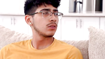 Trinity Olsen and her boyfriend Diego Perez are getting flirty on the couch when Diego’s stepmom Alexis Malone joins them.
