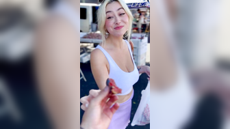 Taking Chloe Surreal And Her Melons To The Farmers Market