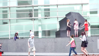Slave double flogged in public outdoors