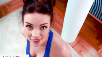 Step sister in yoga shorts seduced brother 22