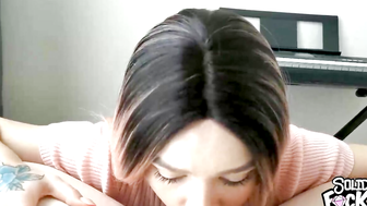 Blowjob by lovely teen Stepsister
