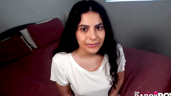 Pretty Brunette Angel Gostosa Pounded After Blowjob