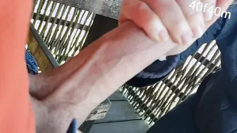 Outdoors Bj and Hand Job to Completion