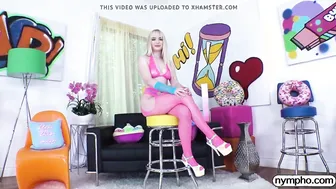 NYMPHO Blonde goddess Lilly Bell getting dicked down