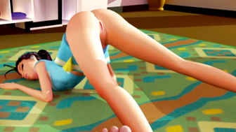 3DGSPOT  Naughty Cheerleader Teases Her Juicy Vagina And Satisfies Herself With Two Pleasurable Moments! 3D ANIMATION!