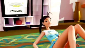 3DGSPOT  Naughty Cheerleader Teases Her Juicy Vagina And Satisfies Herself With Two Pleasurable Moments! 3D ANIMATION!