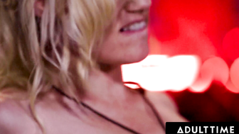 ADULT TIME  Sizzling Lesbian Bandmates Get NAUGHTY IN BED ON Camera WIth Lena Paul! VIBRATING CONTEST!