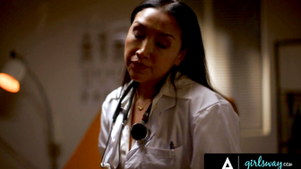 GIRLSWAY  Doctor Vicki Chase Shows Nurse Sinn Sages Whos Boss And Keeps Her Silent Forever