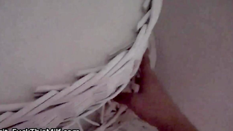 Under Table porn video – BBW sister stuck under table. Fucked by stepbro as a result. 13