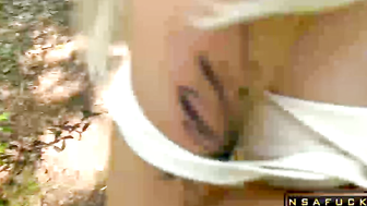 Blonde with Big Tits Seduced a Passerby
