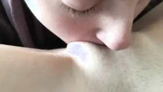 Mistress blows on my snatch until I cum on her