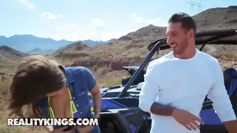 Reality Kings - Huge tit thicc Cassidy Banks Offroad Road Oral Sex