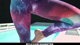 Beauty Huge Titties Athletic Hispanic mom Plowed After Yoga Session