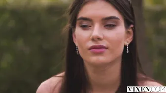 VIXEN Shy dark haired Stefany loses all control with Alberto