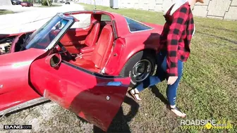 Roadside - Curvy Blonde Goddess Getting Fuck By Roadside Assistance