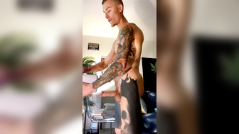 Autoblow Ultra- Hoss Kado is putting his big uncut cock in his automatic masturbator
