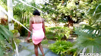 Ebony Mistique Looks Extra Erotic With Dick On Her Tits