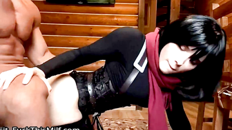 Mikasa Anal Roughly Fucks till Cum in Mouth POV - Cosplay on the Attack on Titan 27