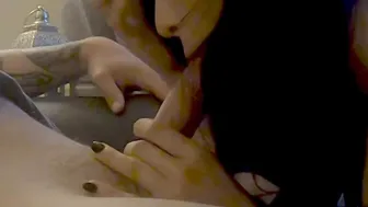 sucking off his soul out  blow job queendeep throat